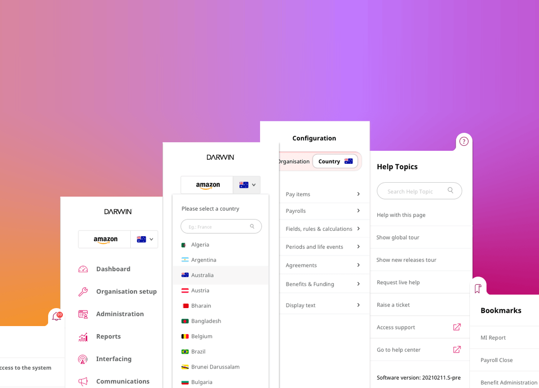 Darwin payroll platform IA
