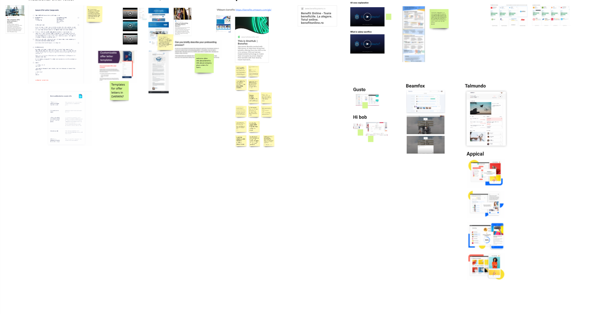 Competitor analysis: offer letter templates and benefits platforms