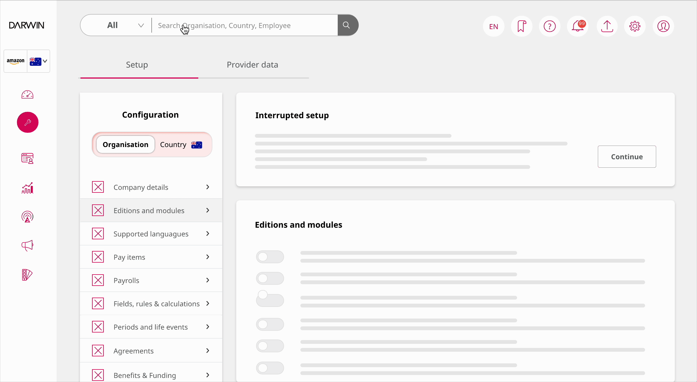 Navigation layouts demo